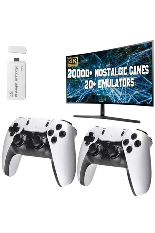 3D 4K HD 2.4G Game Stick 4K Ultra Hd Oyun Konsolu Çift Kollu