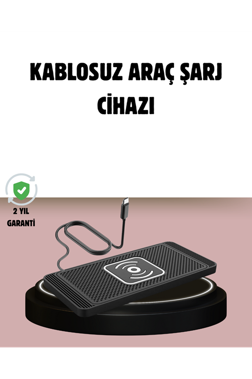Manyetik Kablosuz Araç Şarj Cihazı – Hızlı Şarj, Kaymaz Taban, Güvenli Kullanım