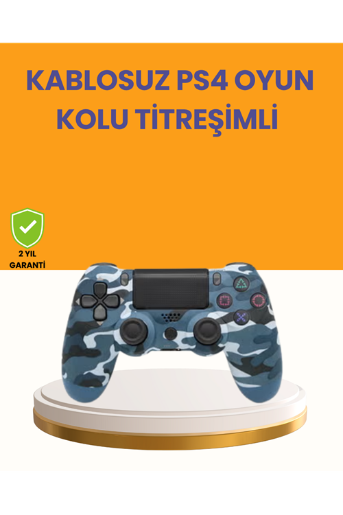 PS4 Kablosuz Oyun Kolu Gecikmesiz Bağlantılı Ergonomik Tasarımlı