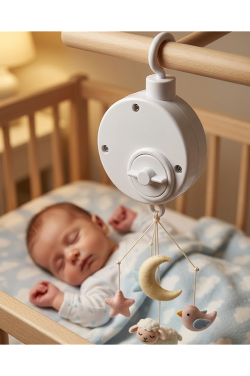 Pratik Bebek Uyutucu Müzikli Mekanik Müzik Kutusu Asılabilir Bebek Aksesuarı