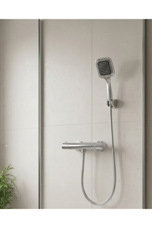 Çok Fonksiyonlu Siyah El Duşu Seti Spiral Hortum ve Duş Askısı Banyo Duş Başlığı