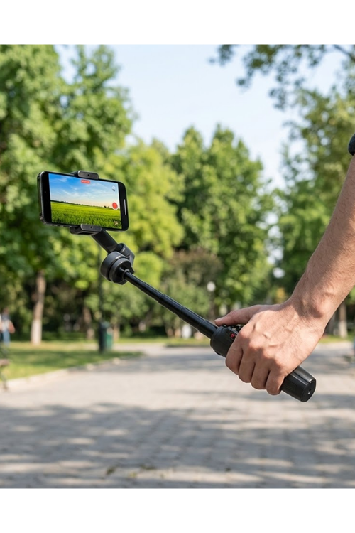 3 Axis Telefon Gimbal Stabilizer Video Çekim Sabitleyici