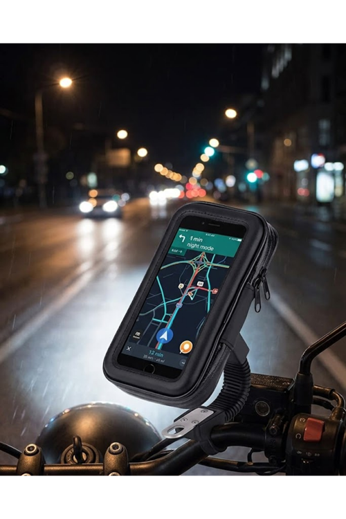 Bisiklet Scooter Motosiklet İçin Su Geçirmez Telefon Standı 360 Derece Döner