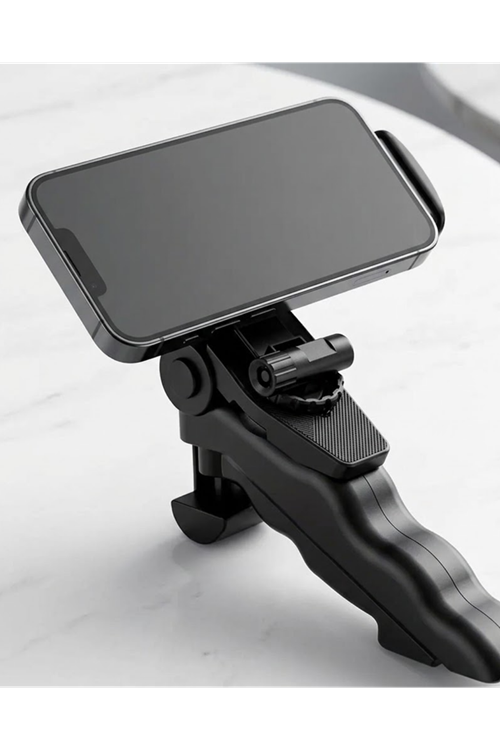 Katlanabilir Mini Telefon Tripodu Masaüstü Telefon Standı 360 Derece Ayarlanabilir
