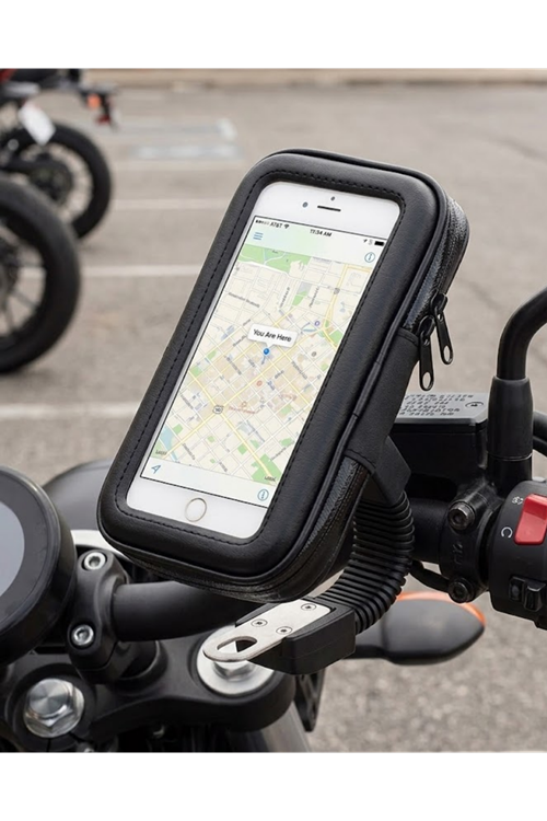 Su Geçirmez Motosiklet Scooter Telefon Standı Dokunmatik Ekranlı Bisiklet Tutucu