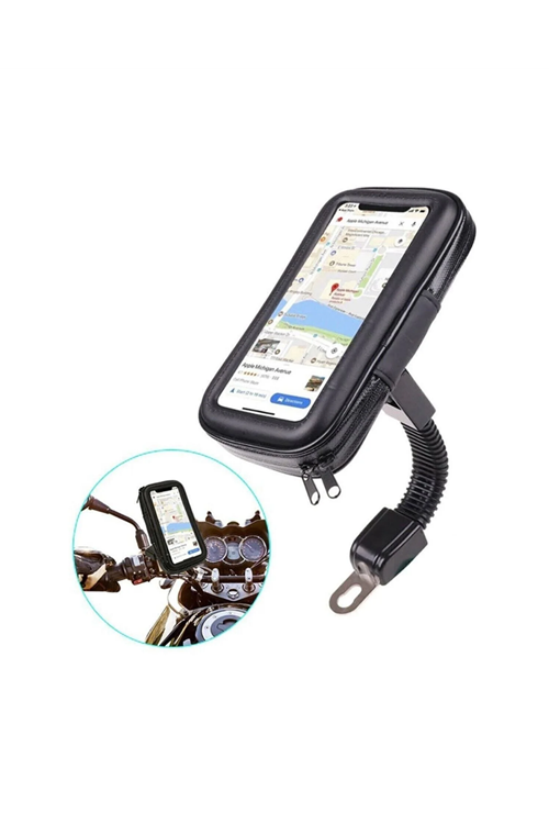 Su Geçirmez Motosiklet Scooter Telefon Standı Dokunmatik Ekranlı Bisiklet Tutucu