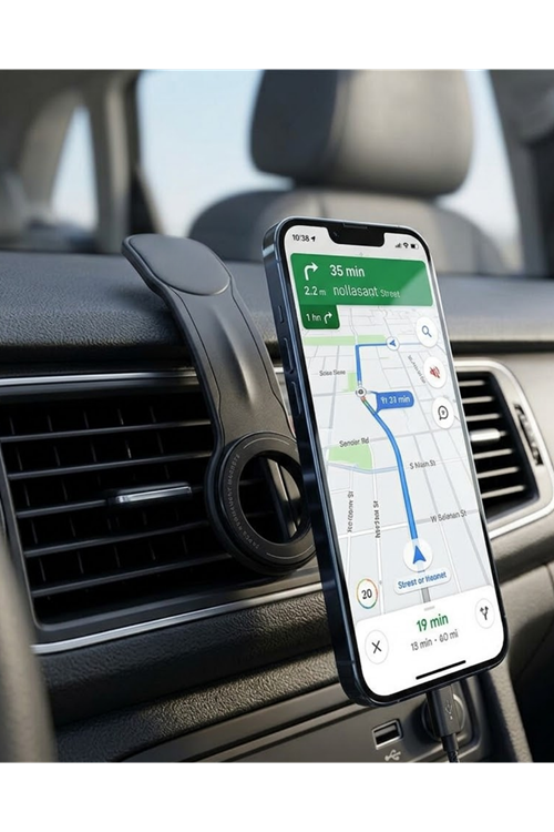Güçlü Mıknatıslı Araç Telefon Tutucu 360° Döner Dashboard Standı