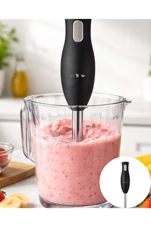 Mutfak El Blenderı Paslanmaz Çelik Uçlu Ergonomik Tasarım