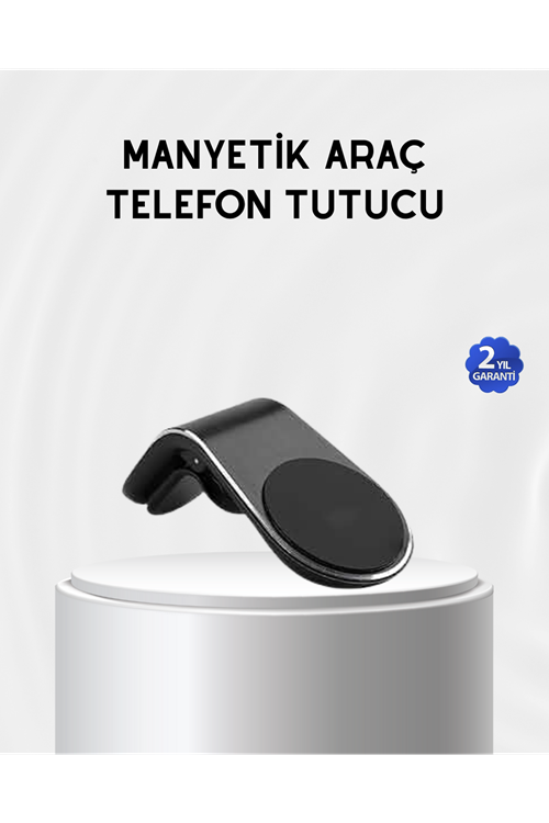 Araç İçi Manyetik Telefon Tutucu Güçlü Klipsli ve 360 Derece Ayarlanabilir