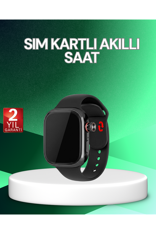 Adımsayar ve Nabız Ölçerli SIM Kartlı Akıllı Saat
