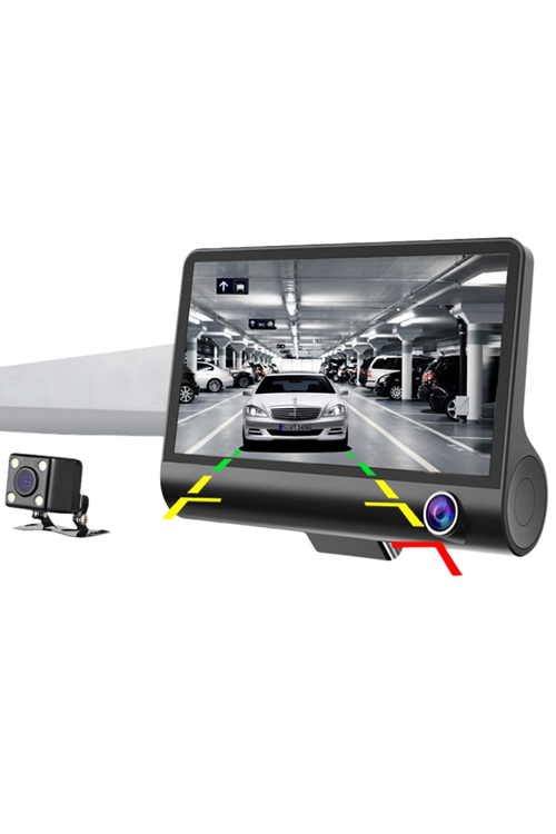 Çift Lens Araç Güvenlik Kamerası G Sensörlü Full HD
