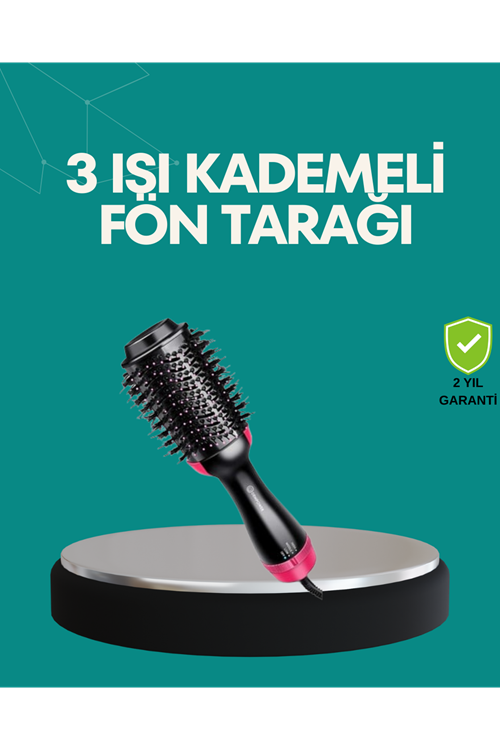 Kurutmalı Saç Şekillendirici Fönlü Fırça 1200 Watt Güç