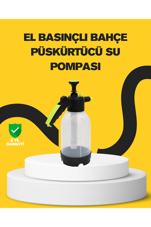 Köpük Püskürtücü 2 Litre Dayanıklı Manuel Basınçlı Yıkama Şişesi