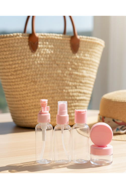 30 ml 5’li Seyahat Banyo Şişe Seti Çantalı