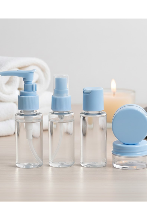 Taşınabilir 5 Parça Seyahat Kozmetik Seti 30 ml Sızdırmaz