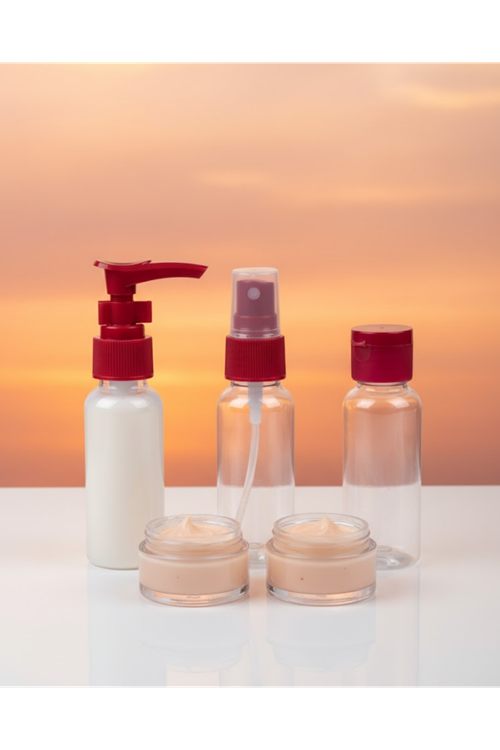 30 ml 5’li Seyahat Banyo Şişe Seti Sızdırmaz Tasarım