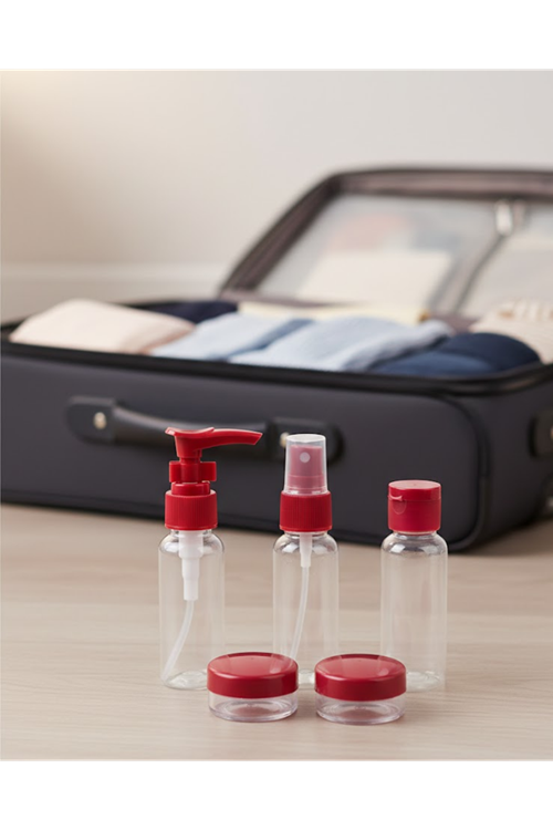 Taşınabilir 5 Parça Seyahat Kozmetik Dolum Seti 30 ml