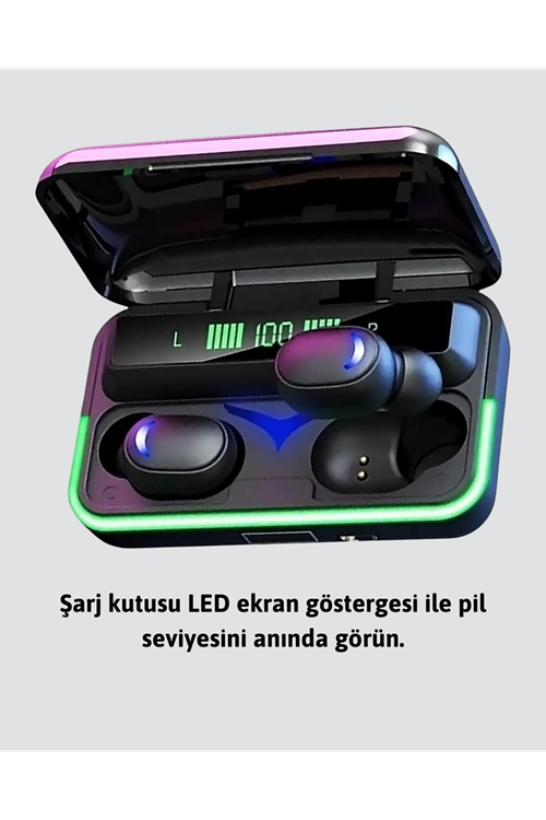 Powerbank Özellikli Bluetooth 5.1 Kulaklık Oyun ve Müzik İçin