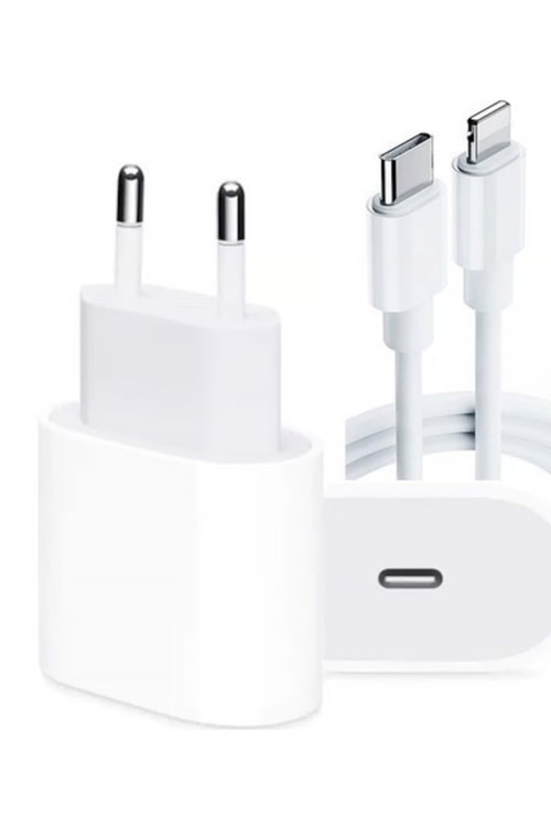iPhone 14 13 12 11 8 Plus 7 Uyumlu 20W PD Hızlı Şarj Seti