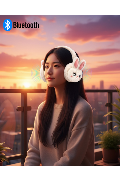 Peluş Kablosuz Bluetooth Kulaklık Çocuk ve Genç Kullanıma Uygun