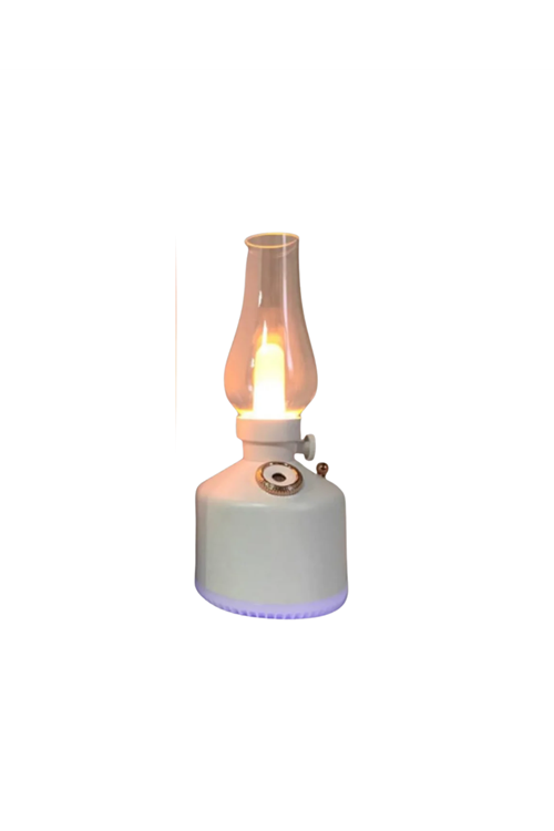 Retro Gaz Lambası Tasarımlı USB Şarjlı Aroma Difüzörü 280 ml Nano Mist Nemlendirici