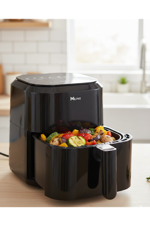 4 Litre Cam Hazneli 1360W Ayarlanabilir Isılı Airfryer