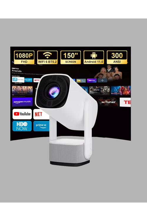 720p HD Projeksiyon Cihazı – Uzun Ömürlü Ampul, Canlı Renkler ve Evde Sinema Keyfi