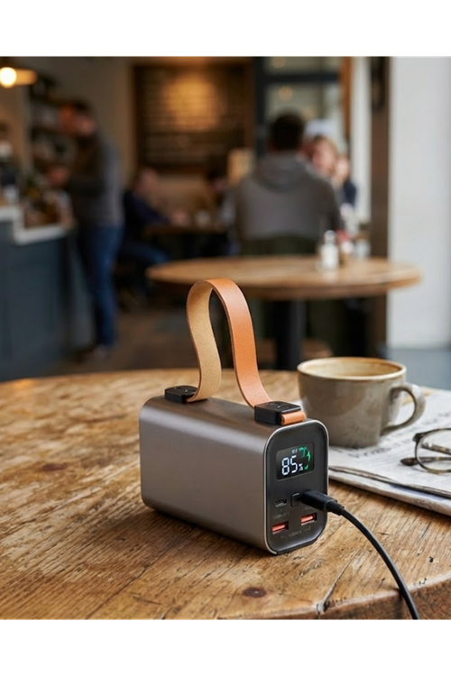 50000mAh Süper Fast Charge LED Işıklı Taşınabilir Power Bank