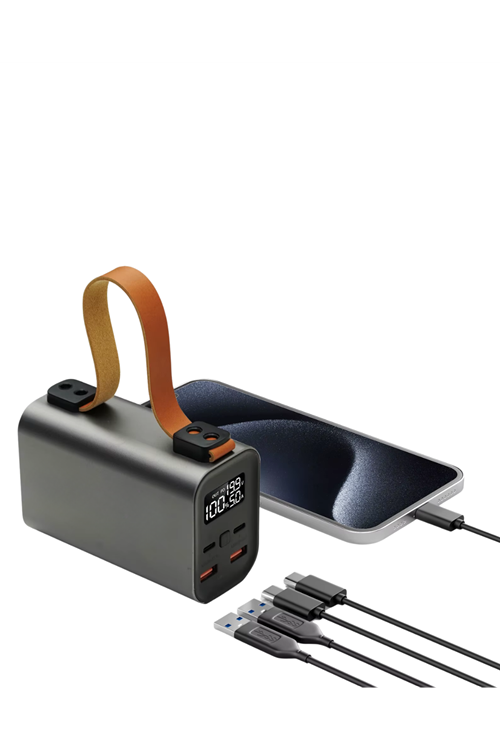 50000mAh Süper Fast Charge LED Işıklı Taşınabilir Power Bank