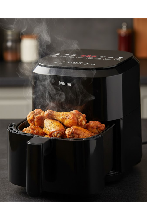 Yağsız Pişirme Teknolojili 4L Cam Hazneli Dokunmatik Airfryer 1360W