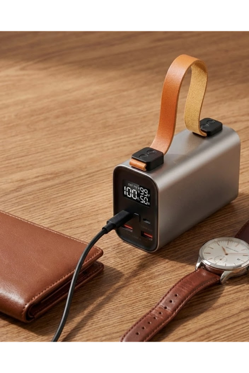 50000 mAh Güçlü Powerbank Dijital Göstergeli Çoklu USB Çıkışlı
