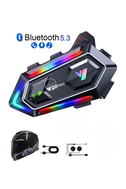 Bluetooth 5.3 Gürültü Engelleyici Kask İçi Intercom 25 Saat Kullanım