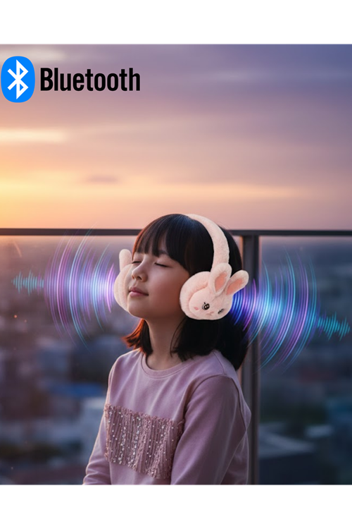 Tavşan Kulaklı Şarjlı Bluetooth Kulaklık Düşük Gecikmeli Kablosuz Ses