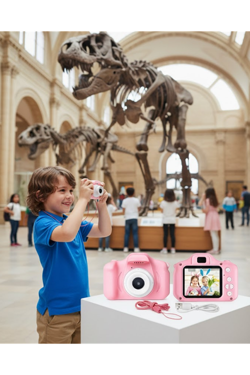 HD Video Kayıt Özellikli Mini Dijital Kamera Fotoğraf Çekimli USB Şarjlı