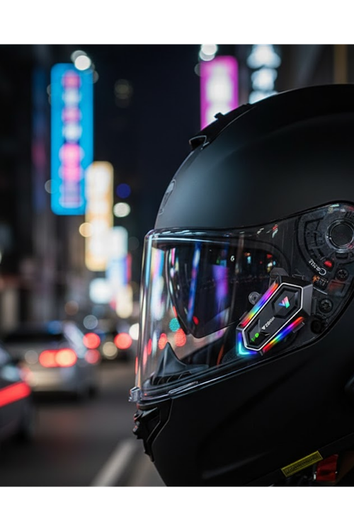 Kablosuz Bluetooth Motosiklet Kask İntercom IPX6 Su Geçirmez