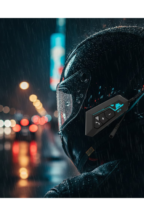 Evrensel Kask Uyumlu Bluetooth Intercom Kulaklık