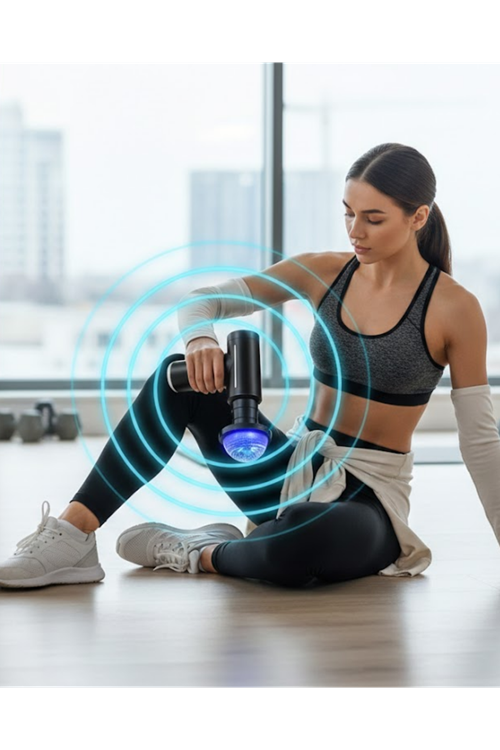 Isıtmalı Soğutmalı Masaj Tabancası 3200 RPM Sessiz Motor USB C Şarjlı