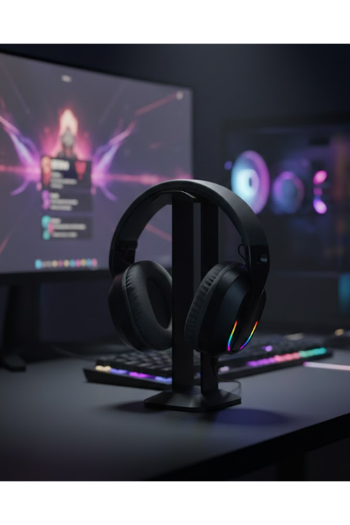Kablosuz Oyuncu Kulaklığı RGB Aydınlatmalı Bluetooth Mikrofonlu Gaming Headset