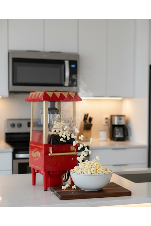 Sağlıklı Atıştırmalıklar İçin Yağsız Popcorn Makinesi
