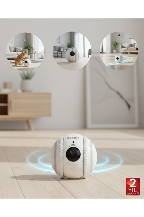 Akıllı Mobil Kontrollü Takip Kamerası WiFi Destekli Bulut Kayıtlı