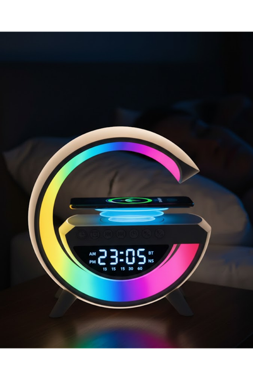 RGB Tasarımlı Bluetooth Hoparlör USB FM AUX Girişli