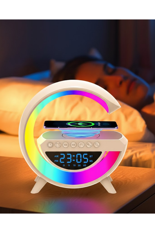 RGB Işıklı Kablosuz Hoparlör Bluetooth USB FM TF Kart Destekli