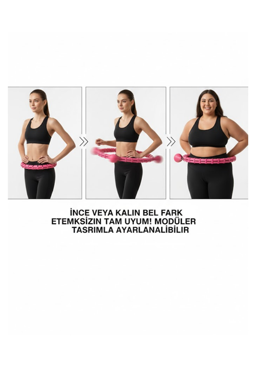 Masajlı Akıllı Hula Hoop Ayarlanabilir Fitness Çemberi