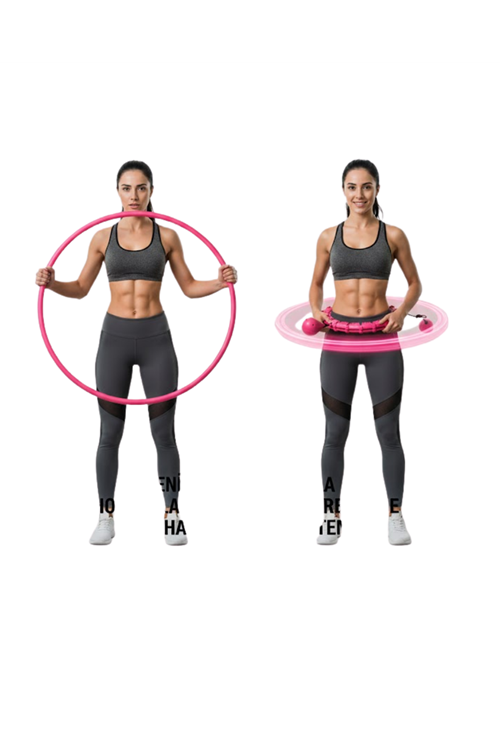 Evde Spor İçin Akıllı Hula Hoop Çemberi Bel İnceltici Mor