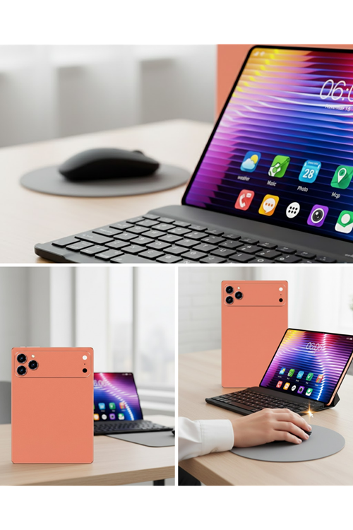 Tablet Bilgisayar Klavye Kılıf Stylus ve Cam Hediyeli