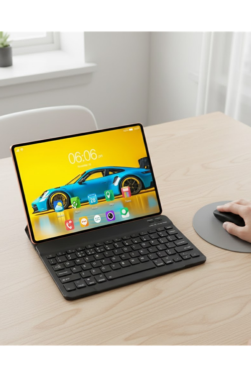 Dokunmatik Android Tablet Klavyeli Kalemli Kılıflı Set
