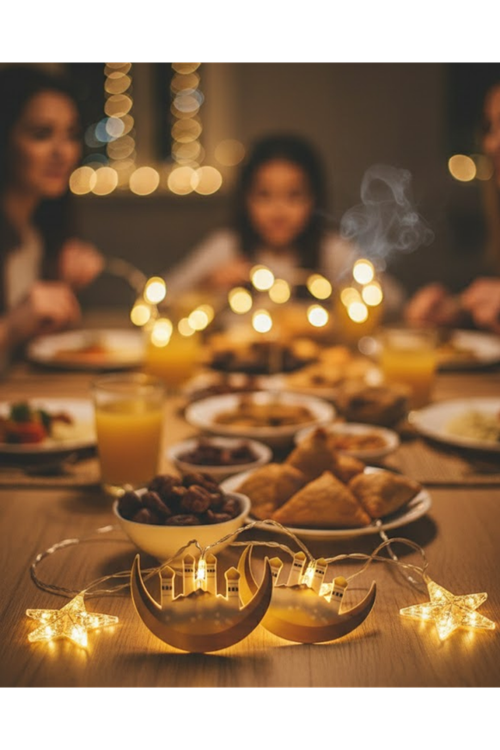 3 Metre Ramazan LED Saçak Işık Ev İçi Dekoratif Aydınlatma