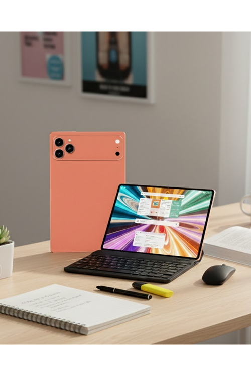 Klavyeli Android Tablet Geniş Hafıza Seçenekleri ve IPS Ekran