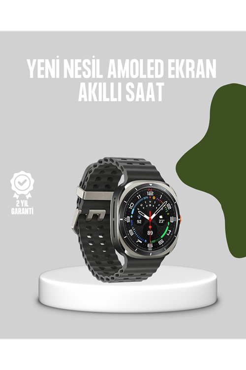Akıllı Saat Kablosuz Şarj Arama Cevaplama ve Geniş Ekran Desteği
