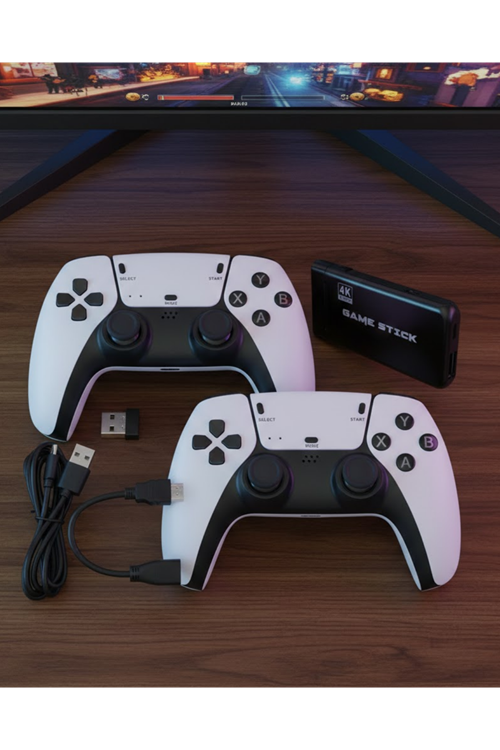 Retro Atari ve Konsol Oyunları Destekli 4K Game Stick